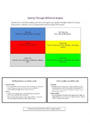 English Worksheet: Thinking Tools Series 4 (Six Thinking Hats & ESL Reading)