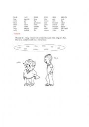 English Worksheet: Parts of the body