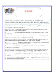 English Worksheet: Narrative