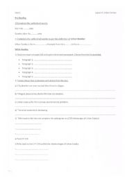 English Worksheet: work sheet