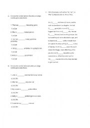 English Worksheet: the an a