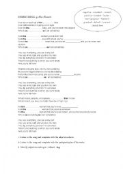 English Worksheet: Song: Everything by Alanis Morissette