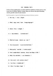 CAE speaking test 