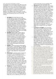 English Worksheet: BODY LANGUAGE IN DIFFERENT CULTURES