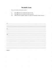 English Worksheet: The Earth 
