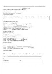 English Worksheet: If you were -conditionals