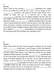 English Worksheet: Pair-Work-Asking Questions-Past Simple