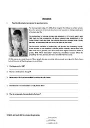 English Worksheet: Mobile phone