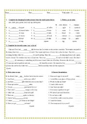 English Worksheet: TEST