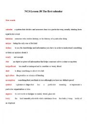 English Worksheet: new concept english-L38-new words with definitions
