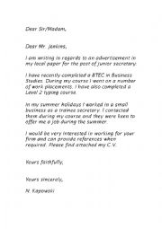 Formal letter