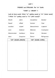 English Worksheet: The 