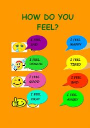 English Worksheet: feelings 