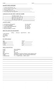 English Worksheet: verb to be- have got
