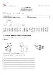 English Worksheet: alphabet