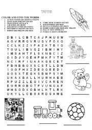 TOYS WORDSEARCH