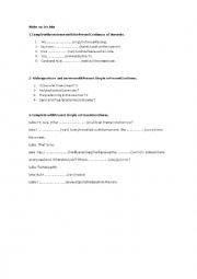 English Worksheet: Present Simple vs Present Continous