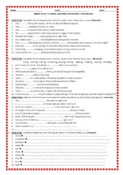 English Worksheet: Present Continuous - Verb Forms