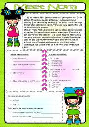 English Worksheet: Meet Nora