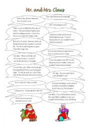 English Worksheet: Christmas play