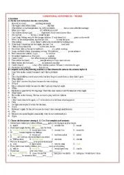 English Worksheet: Conditional sentences, Wishes and Pasive voice