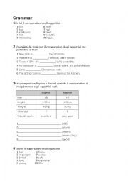 comparative and superlative