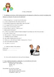 English Worksheet: at the clothes shop