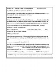 English Worksheet: speaking test