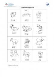 English Worksheet: At the Farm