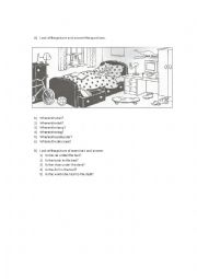 English Worksheet: Prepositions of place