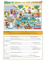 English Worksheet: There is-There are