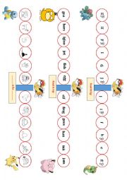 English Worksheet: pokemon go (board game) Alphabet E-J
