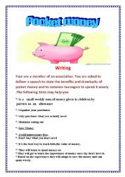 English Worksheet: Pocket money