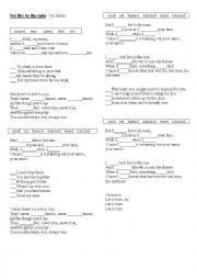 English Worksheet: Set fire to the rain - by Adele