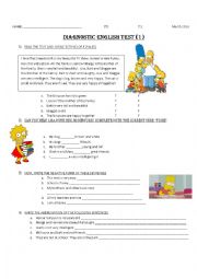 English Worksheet: Verb TO BE test