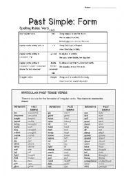 English Worksheet: Past Simple