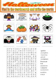 Halloween- wordsearch