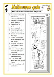 English Worksheet: HALLOWEEN