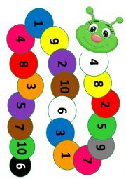 English Worksheet: Numbers and colours