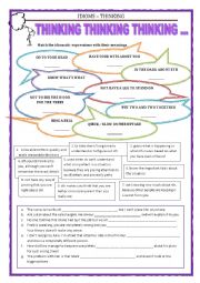 English Worksheet: IDIOMS 7 - THINKING 