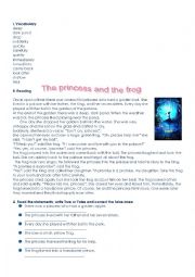 English Worksheet: Present Simple in The Princess and the Fogr
