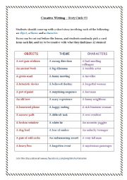 English Worksheet: speaking worksheet story telling