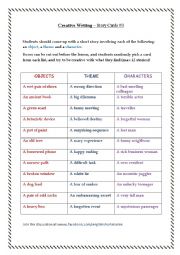 speaking worksheet story telling