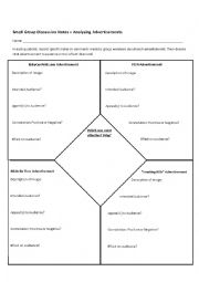 English Worksheet: Ad analysis 