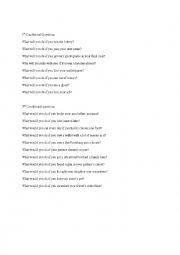 English Worksheet: 1st and 2nd conditionals