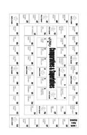 Comparatives & Superlatives Board game