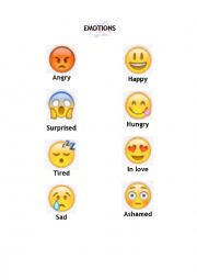 English Worksheet: Emotions