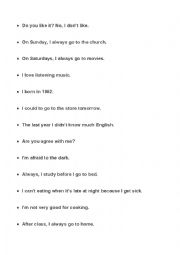 English Worksheet: MISTAKES