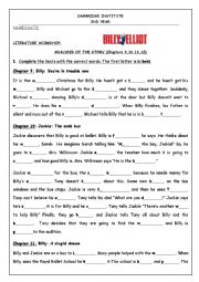 English Worksheet: Billy Elliot (Last Chapters)