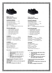 English Worksheet: Wake Up Call - Nothing But Thieves